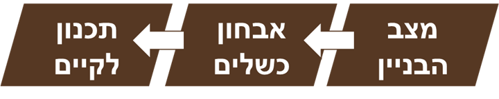 תהליך אבחון חיפוי אבן ליקויי בניה אבחון כשלים