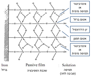 תרשים פעילות מעכבי קורוזיה נודדים אינהיביטורים MCI